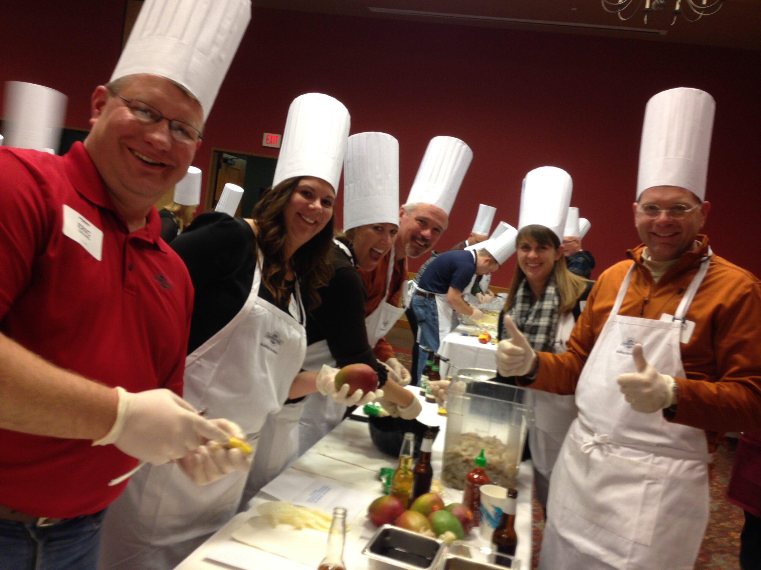 Culinary competition gameshow as a team building activity.