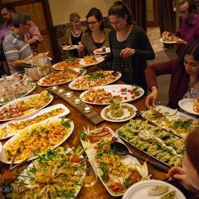 Employees Taking their wine while blindfolded thumbnail