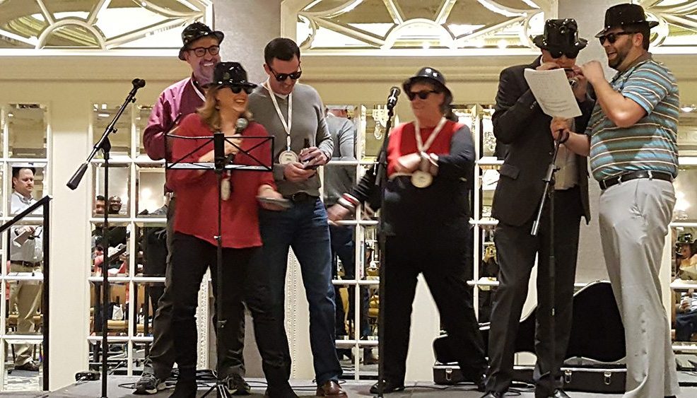 A group of people performing their Intermission