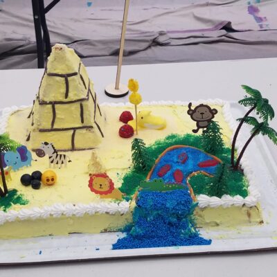 outdoor tent themed cake? thumbnail