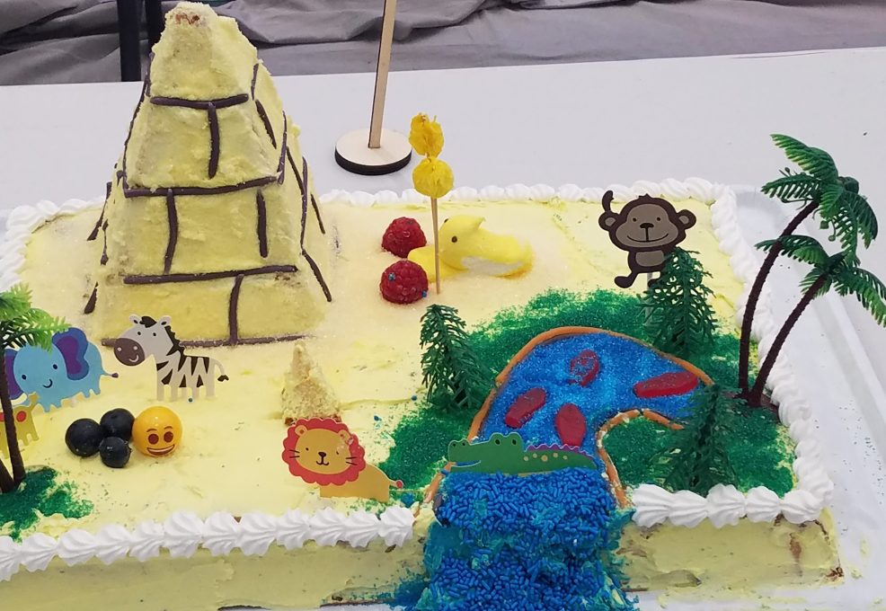 outdoor tent themed cake?
