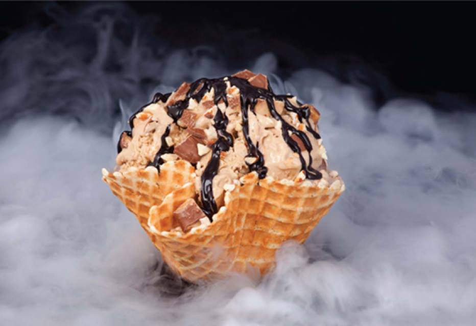 Ice cream with Liquid Nitrogen