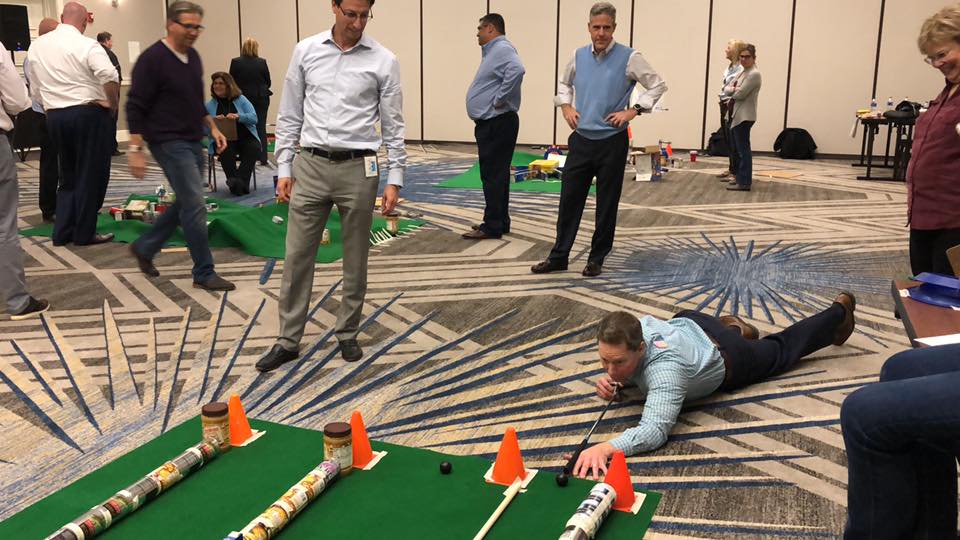 Design golf courses then challenge your friends to beat them in  roll-and-write gem Tiny Mini Golf