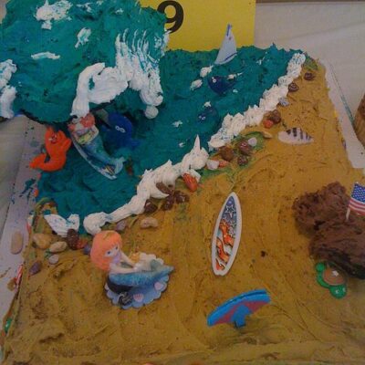 Beach designed cake thumbnail