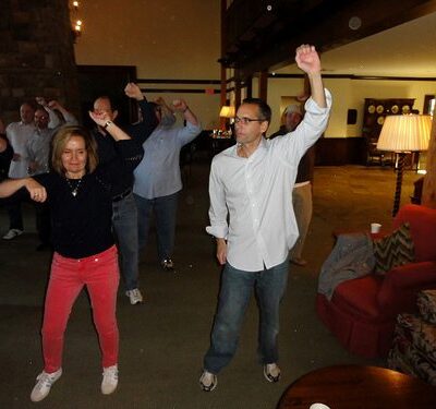 Employees performing their company dance number thumbnail