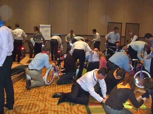 bicycle team building