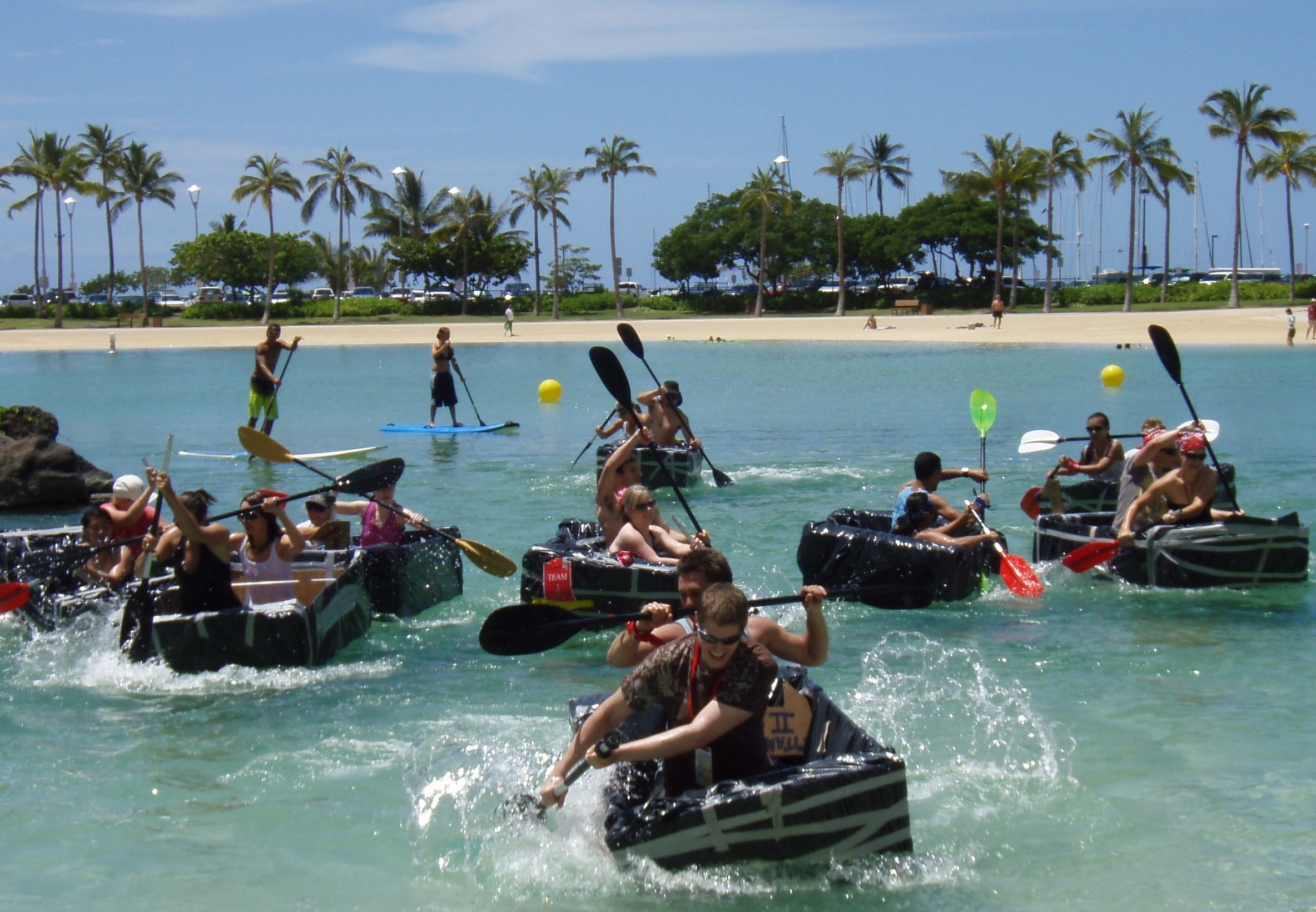 build-a-boat team building outdoor team bonding game