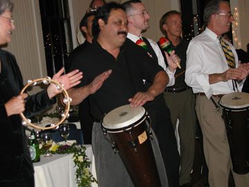 Employees Enjoying with their musical instrument