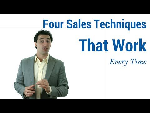Image of the a manager explaining Four Sales Techniques That work Every time during a leaders meeting