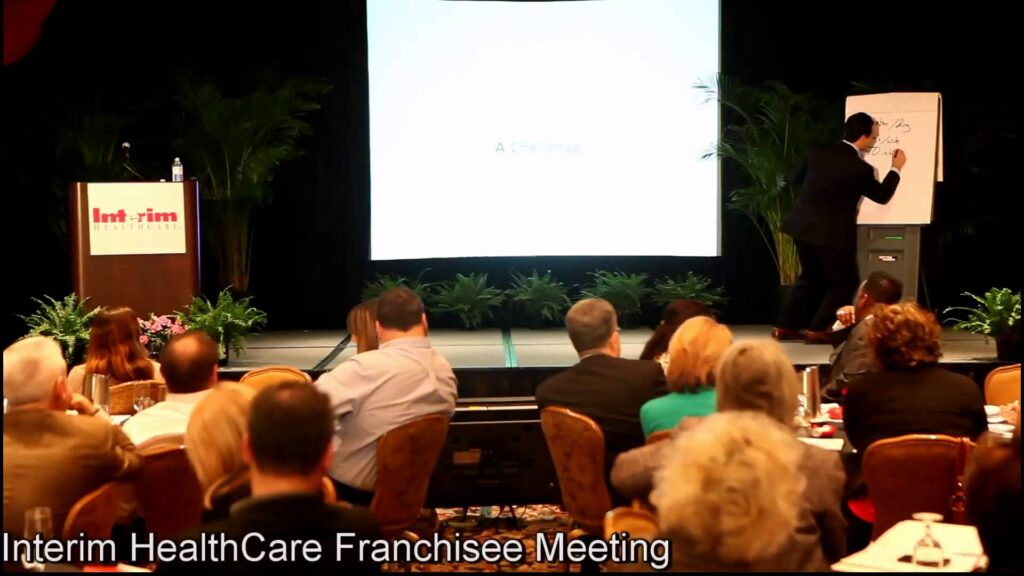 Employees and Manager during Interim Healthcare Franchise Meeting
