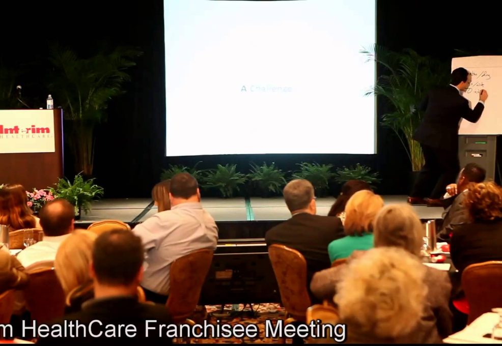 Employees and Manager during Interim Healthcare Franchise Meeting