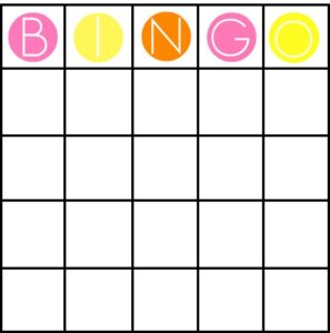 Bingo Card Template for Office Icebreakers