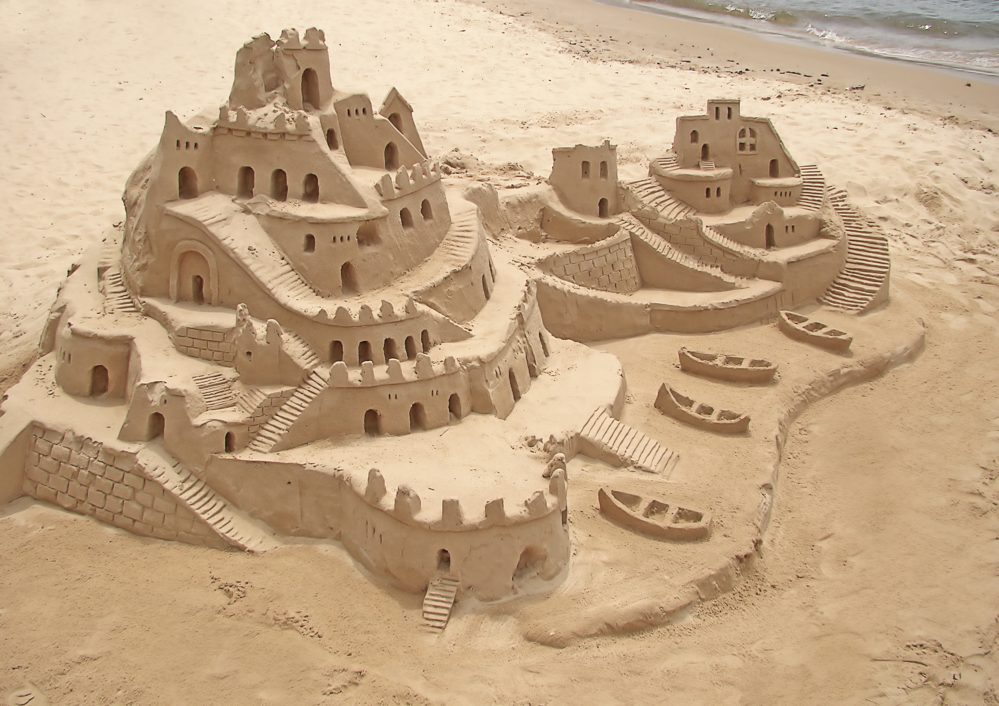 Building a sand castle