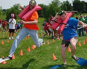 Featured Image For Teamwork Games that Get Outrageous Team Building Post