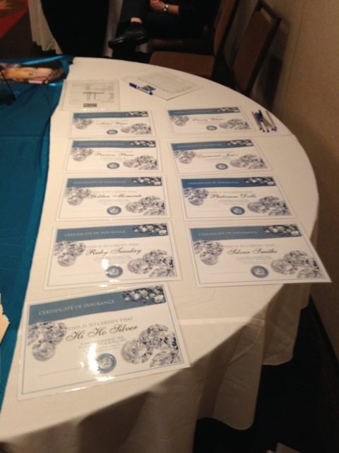 Certificate of Insurance is ready to award.