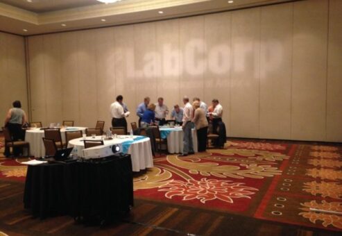 A group of people gathering for a meeting