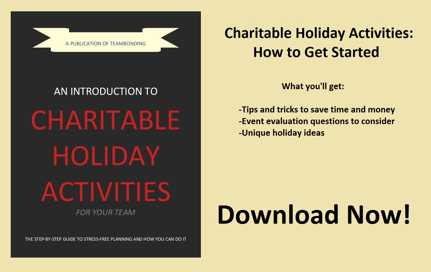 Charitable Holiday Activities How to get started