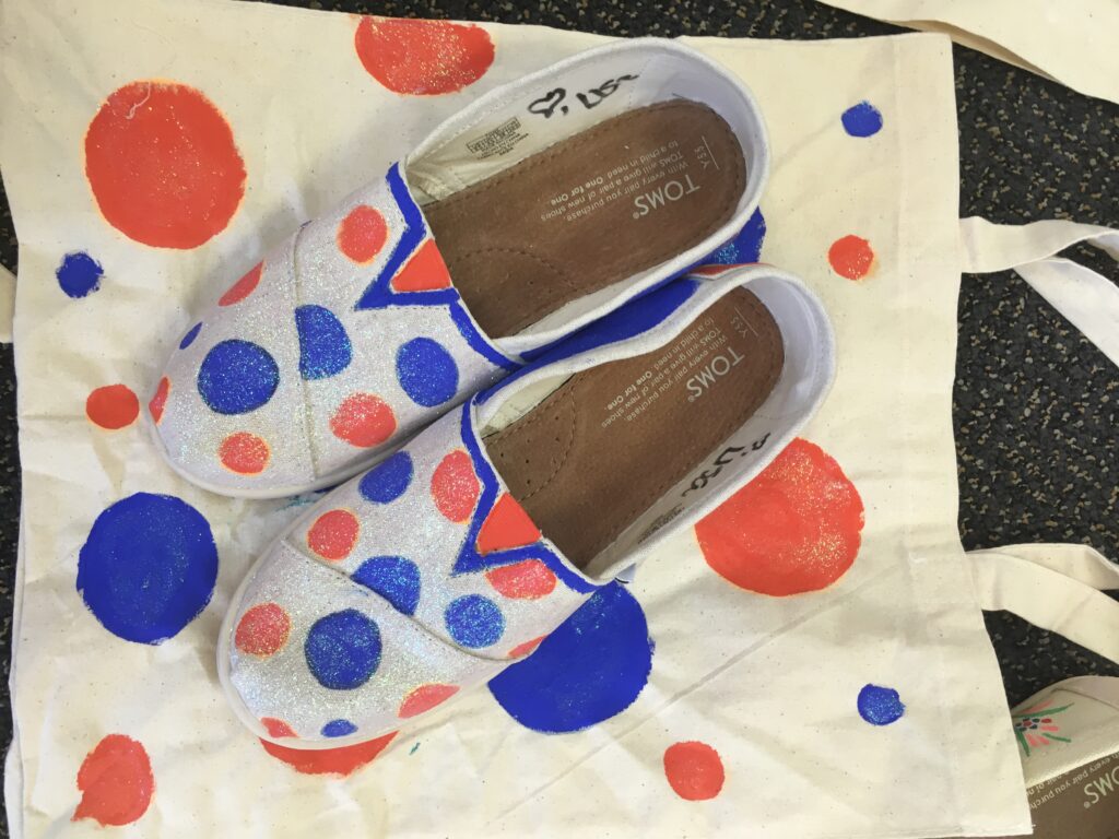 DIY hand painted TOMS shoes