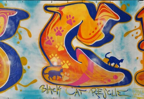 artistic team building mural - team graffiti