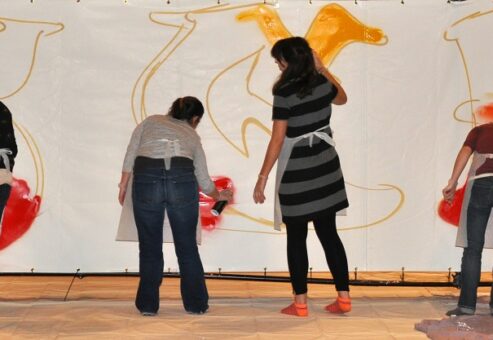 team building craft - team graffiti