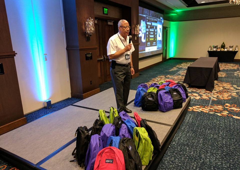 Backpack school supplies donation program