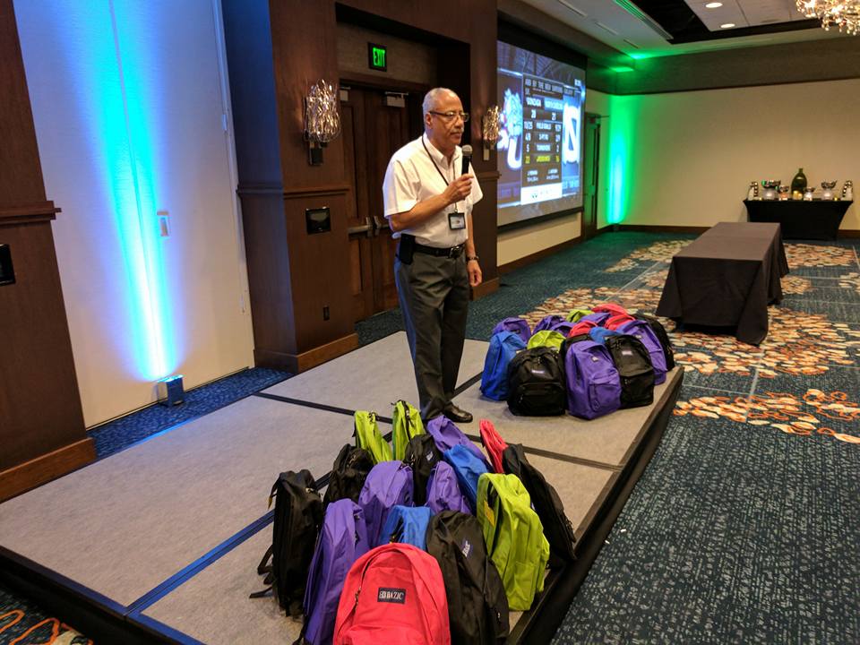 Backpack school supplies donation program