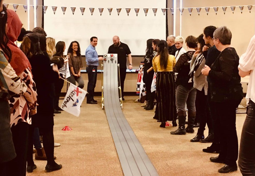 racing with the team