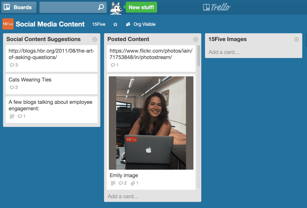 Trello Social Media Board