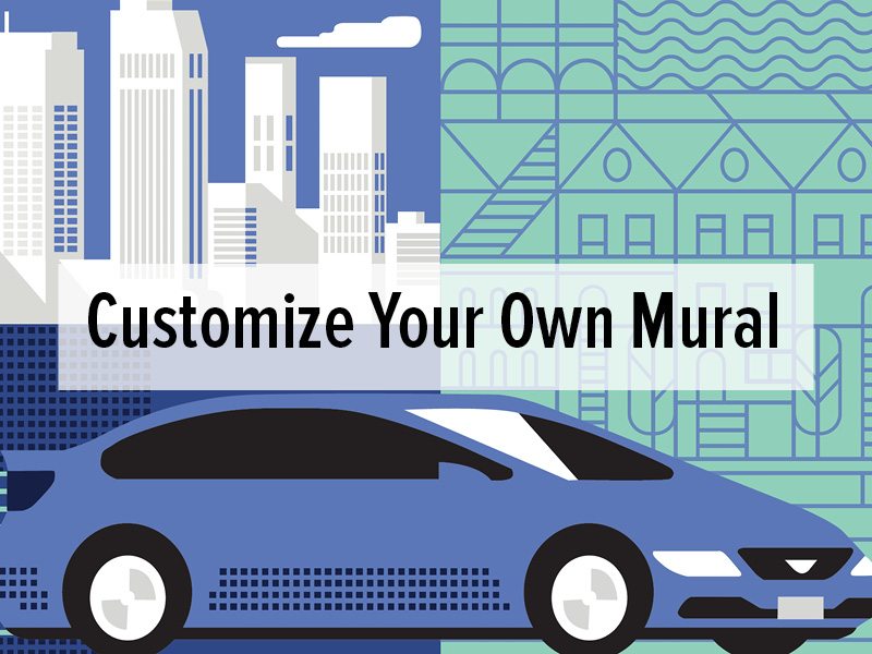 Image from customizes your own mural.