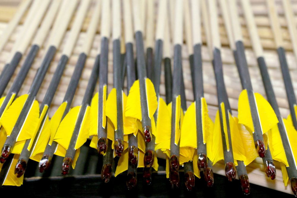 arrows on a table for arrow break activity