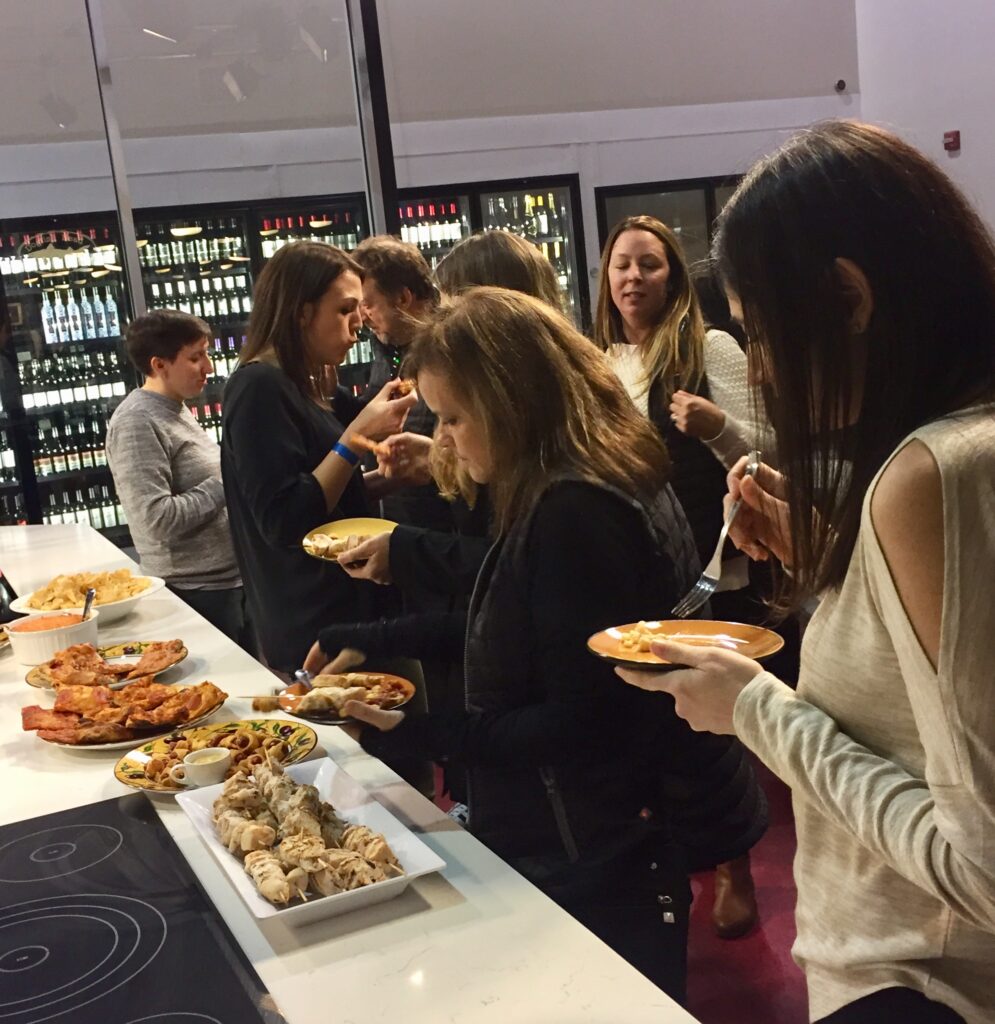 Employees Enjoying taking their Dinner