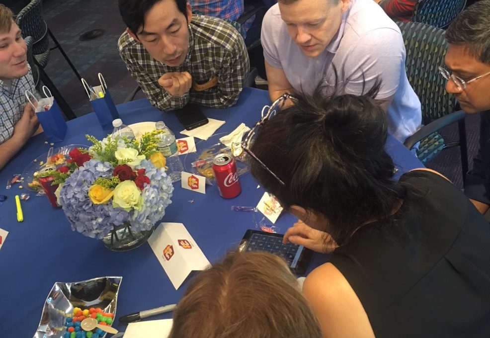 Speed Trivia game screen showing a question about the capital of Texas with four answer options: Chicago, Austin, Dallas, and Houston, alongside a high score leaderboard.