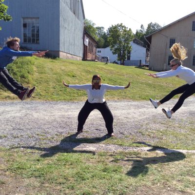 A group of team members completes a fun photo challenge during an outdoor team building activity, demonstrating their teamwork and enthusiasm. Their synchronized jumps showcase the fun, collaborative spirit of the event. thumbnail