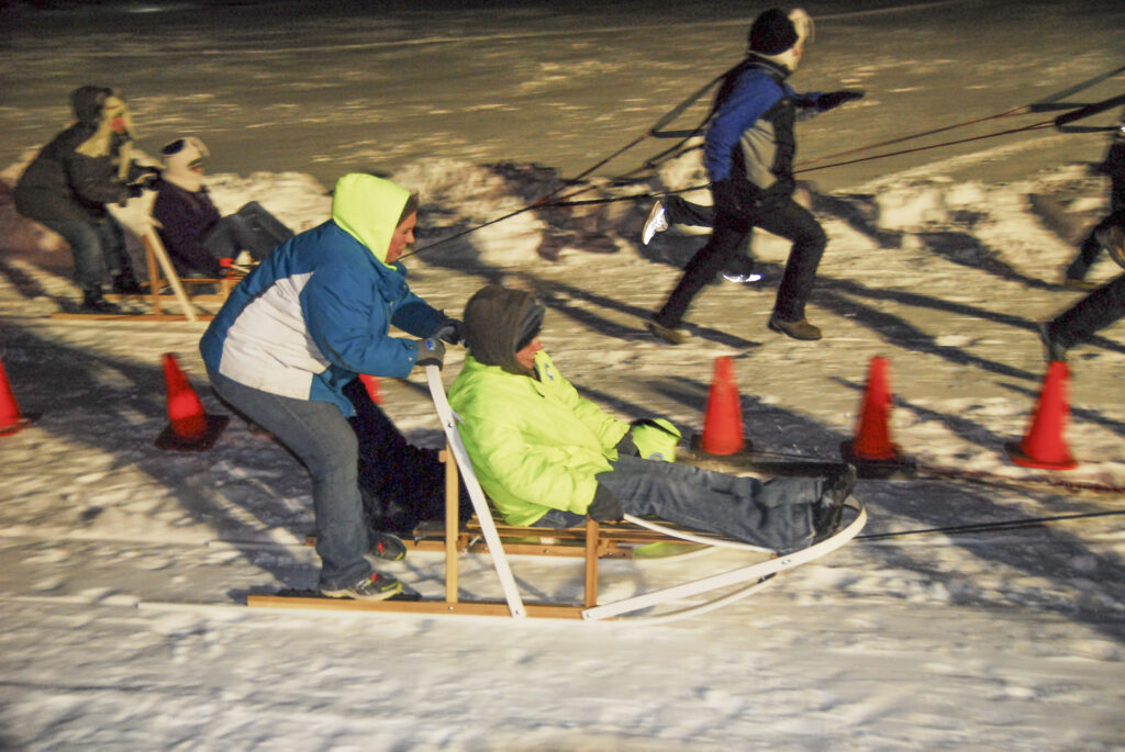 Employees Participating in a teambuilding activity