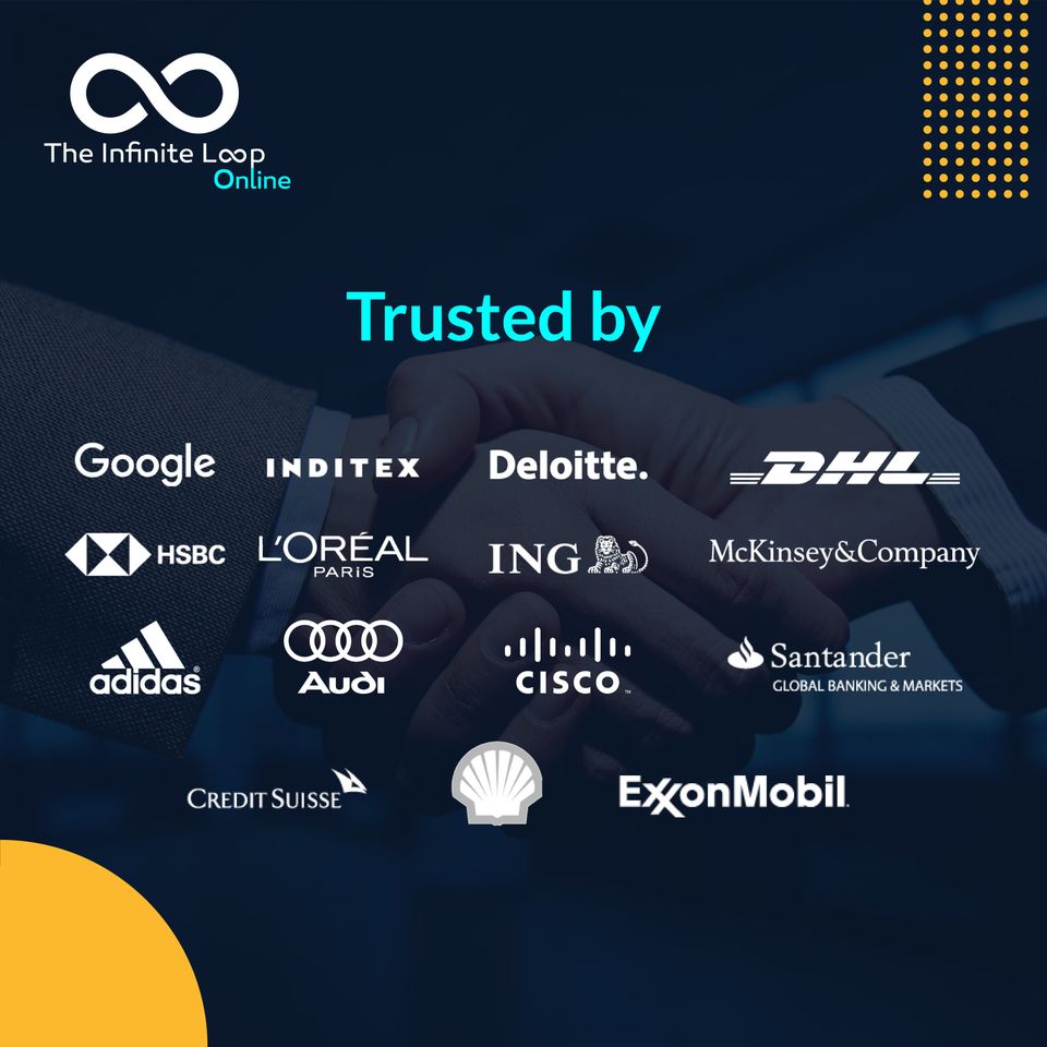 logos of infinite loop clients