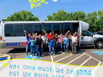 Featured Image For Give Back: Hop On The Do Good Bus Team Building Post