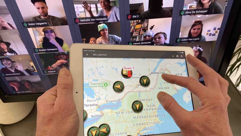 Virtual Scavenger Hunt on iPad