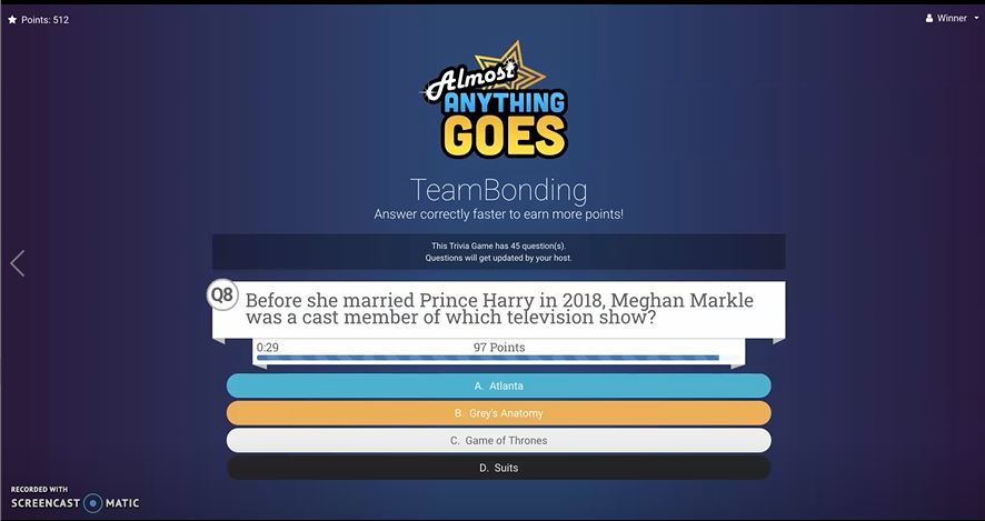Almost Anything Goes Team Trivia Events Games Online Teambonding