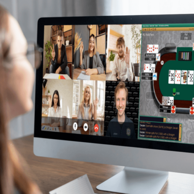 Featured Image For Virtual Poker Tournament with Live Dealers Team Building Event