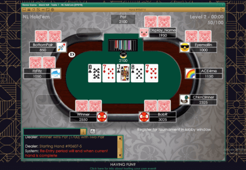 Video Thumb For Virtual Poker Tournament with Live Dealers