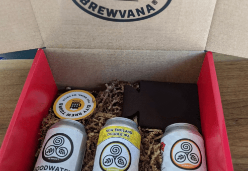 gift box beer and cheese
