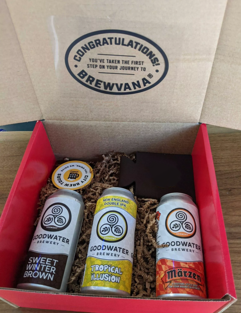 gift box beer and cheese