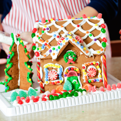 Featured Image For Virtual Gingerbread House Hunters with Kits Team Building Event