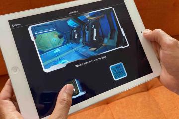 team building game on iPad