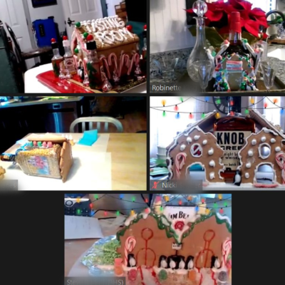 Featured Image For Virtual Gingerbread House Hunters with Kits Team Building Event