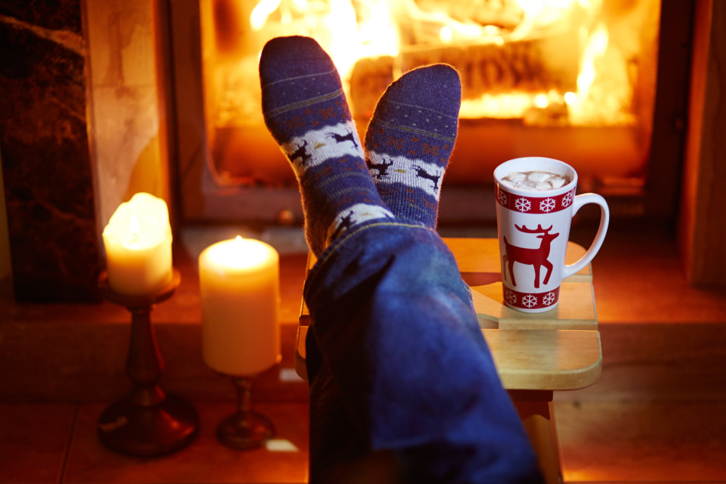 Image of Little quickfire hot chocolate with marshmallow on fire