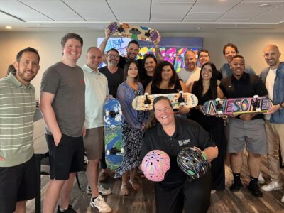 Featured Image For Just Roll With It – Charitable Skateboard Build Team Building Event