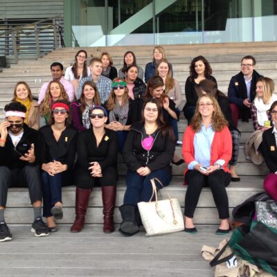 Group photo of participants after completing a museum scavenger hunt team building activity. The event fostered teamwork, problem-solving, and collaboration in a fun and engaging setting. thumbnail