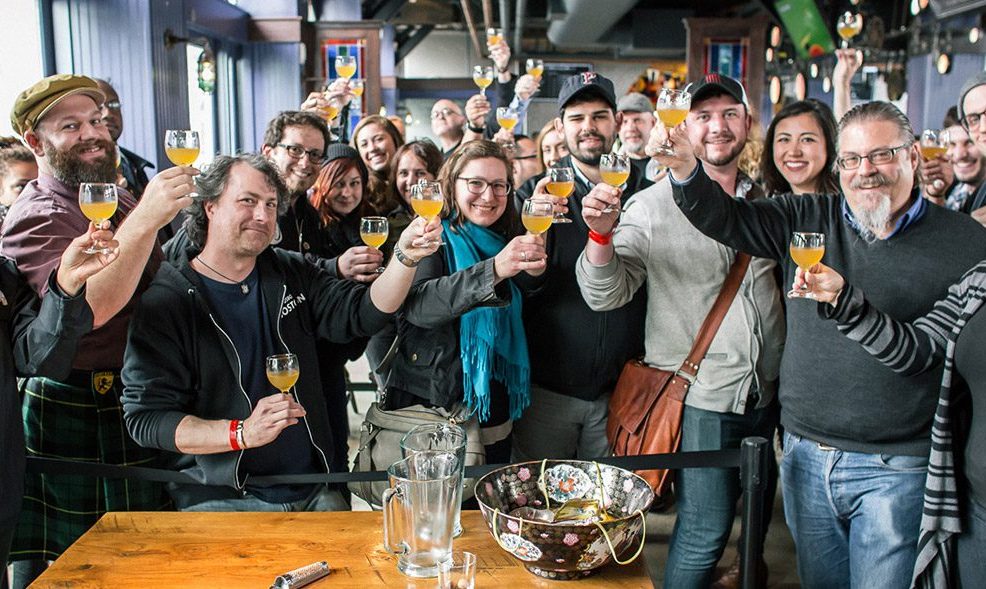 Team celebrating with a toast at the end of a fun and engaging mixology class. The event encouraged collaboration and creativity as participants crafted delicious cocktails together.