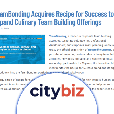 TeamBonding Acquires Recipe for Success to Expand Culinary Team Building Offerings thumb